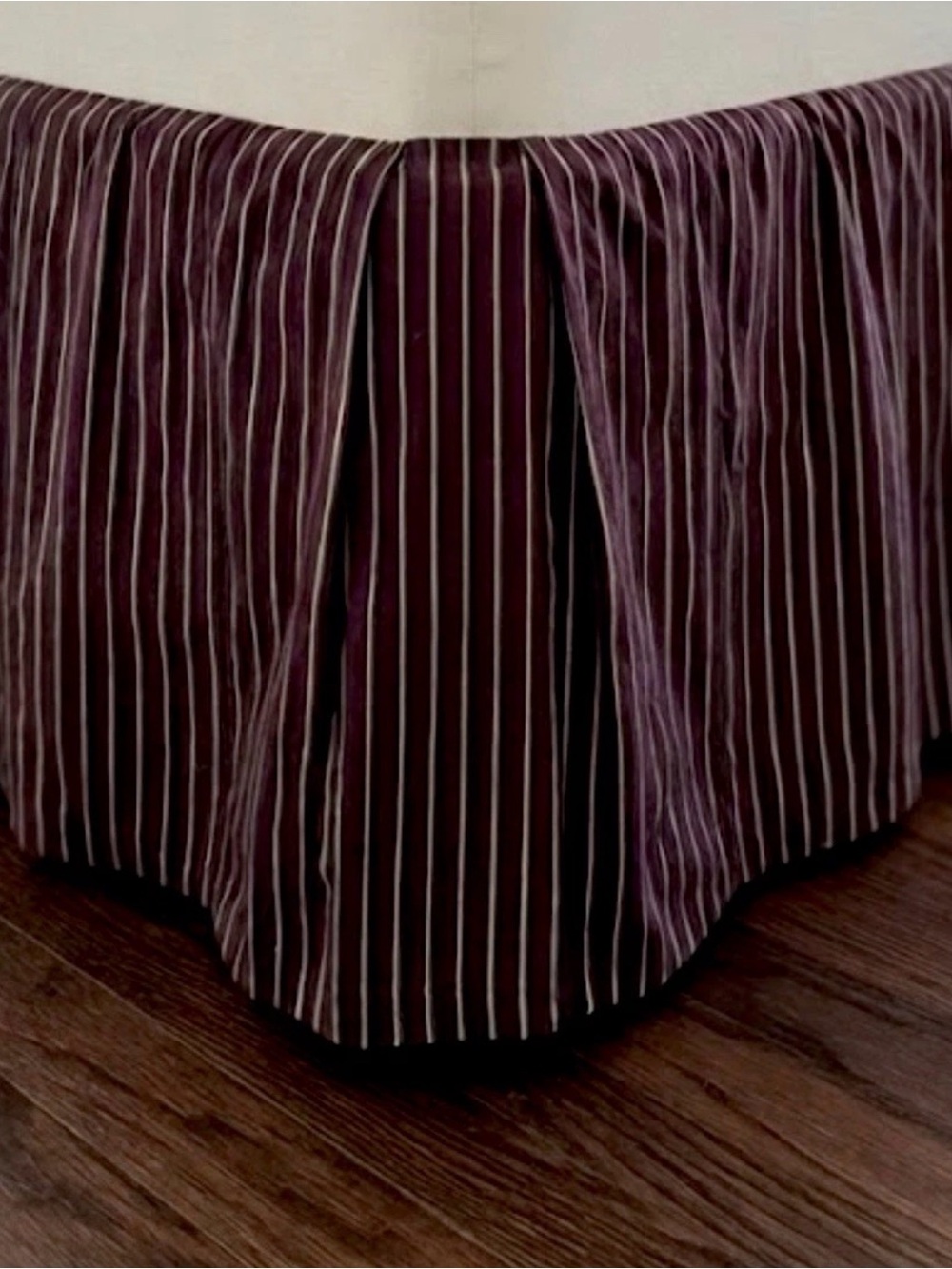 Chaps by Ralph Lauren Home Queen Bedskirt Striped Purple
